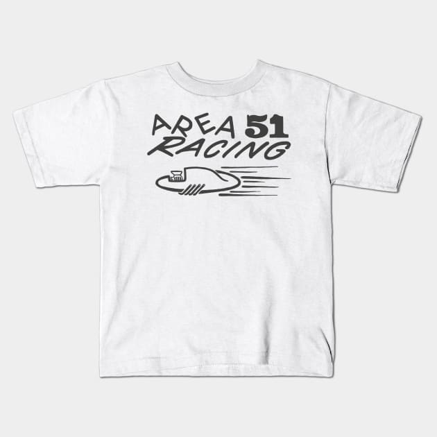 Area 51 Racing Kids T-Shirt by brianlosey2